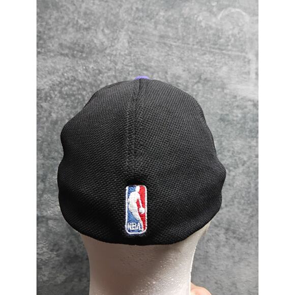 Nike Team Los Angeles Lakers Flexfit Hat Cap NBA Swoosh Purple/Black Vintage Y2K - Picture 3 of 8